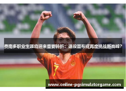 费南多职业生涯将迎来重要转折：退役宣布或再度挑战新高峰？