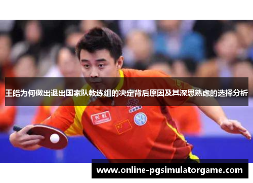 王皓为何做出退出国家队教练组的决定背后原因及其深思熟虑的选择分析