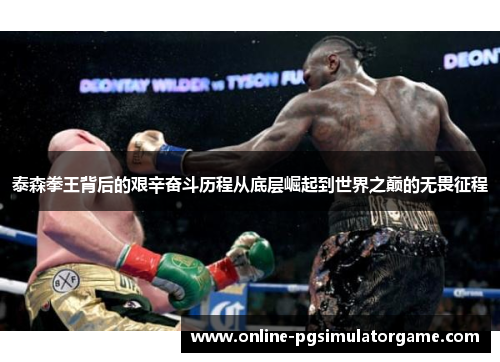 泰森拳王背后的艰辛奋斗历程从底层崛起到世界之巅的无畏征程