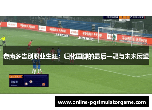 费南多告别职业生涯:归化国脚的最后一舞与未来展望 费南多告别职业生涯:归化国脚的最后一舞与未来展望