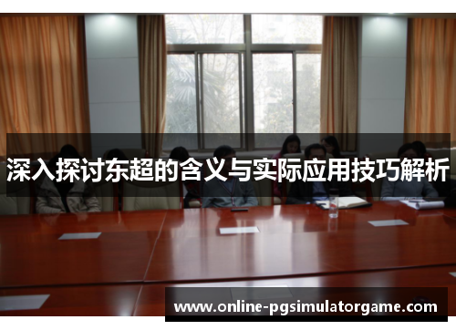 深入探讨东超的含义与实际应用技巧解析